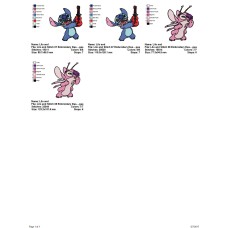 Package 2 Lilo and Stitch 03 Embroidery Designs